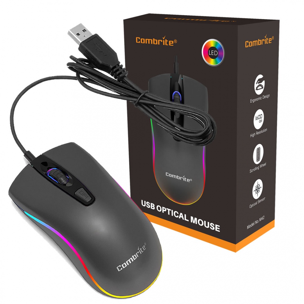 Led wired mouse discount